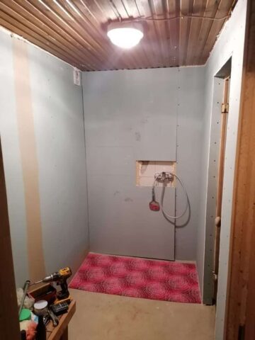 Sauna ja dussinurga ehitus 2